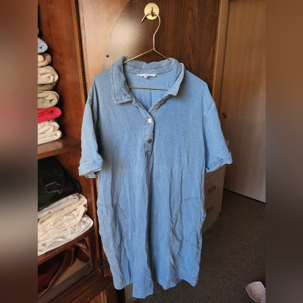 Jane and Delancey Light Blue Denim Dress
